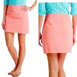 Vineyard Vines Fish Embroidered Margo Skirt Cape.